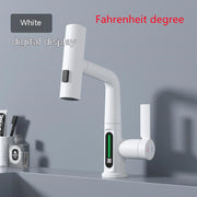 Intelligent Digital Display Faucet Pull-out Basin Faucet Temperature Digital Display Rotation