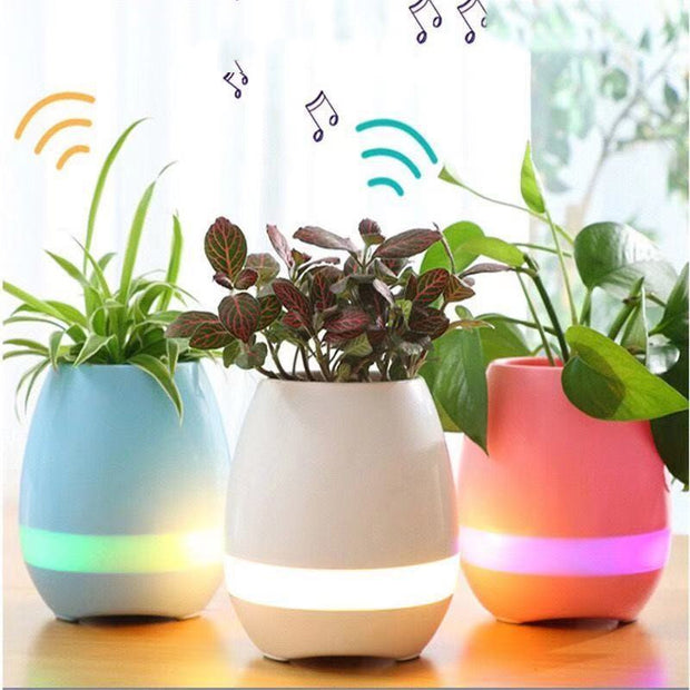 Smart Touch Sensor Bluetooth Flowerpot Speaker