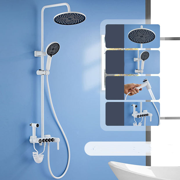 Household Thermostatic Digital Display Button Shower Set